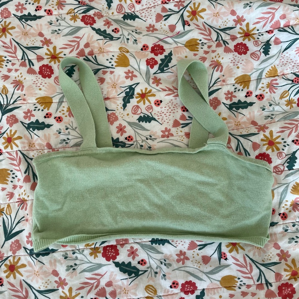 Mint green forever 21 crop top,size small,worn about 4 times